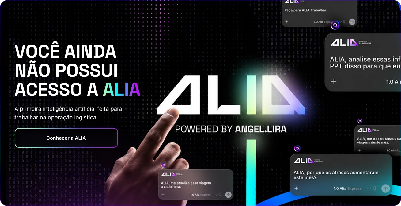 Você ainda não possui acesso a ALIA. A primeira inteligência artificial feita para trabalhar na operação logística.